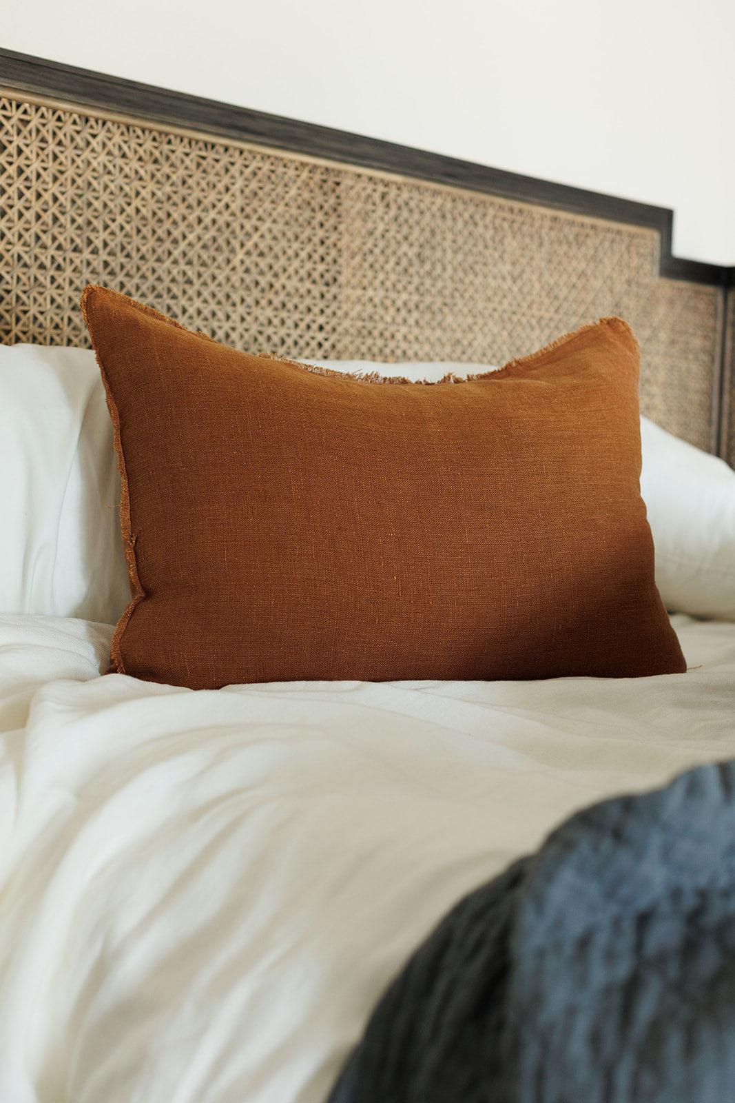 Slub Linen Bedding Collection, Sienna