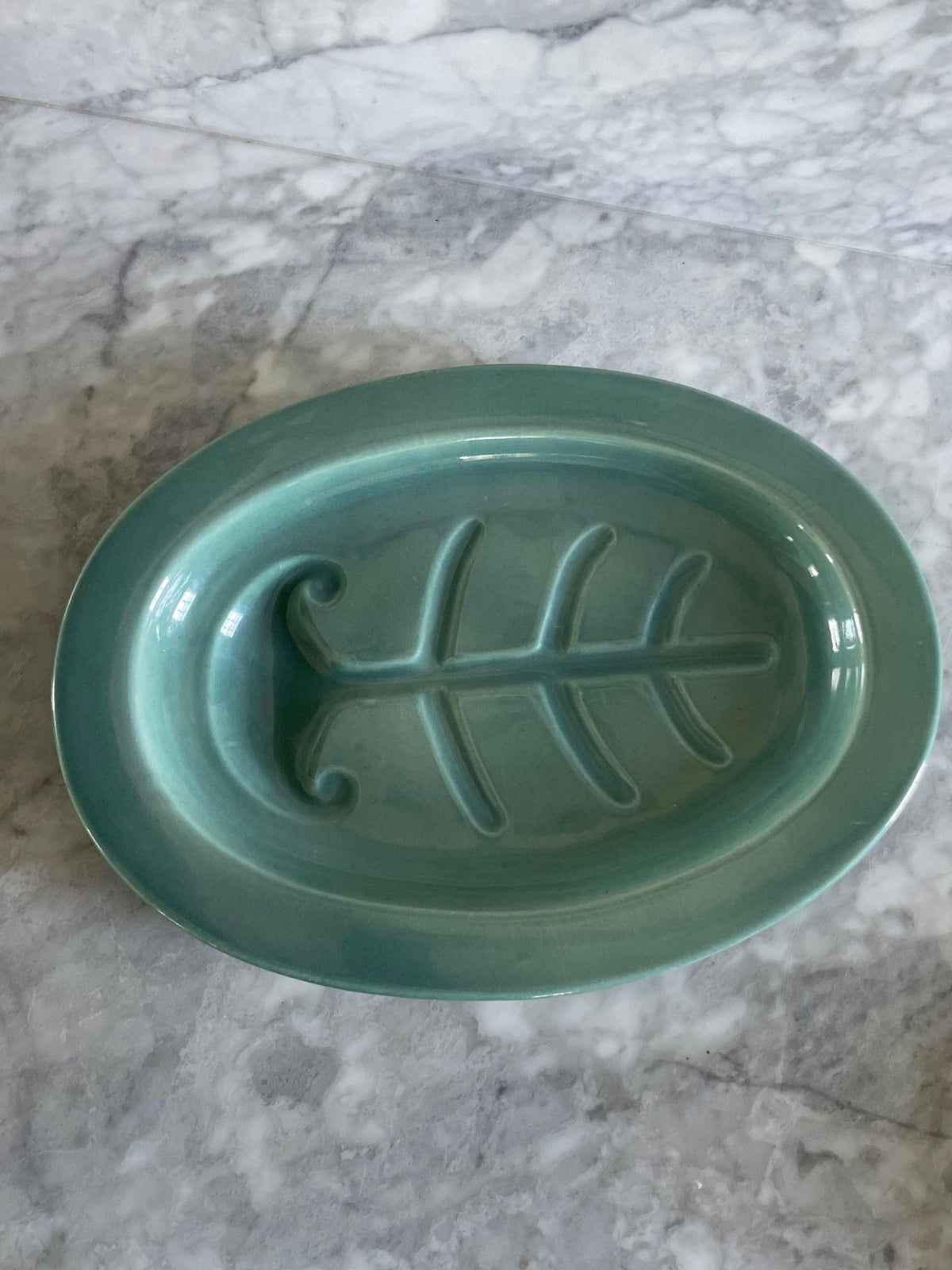 Large Green Platter - OAKSTREET SHOPPE