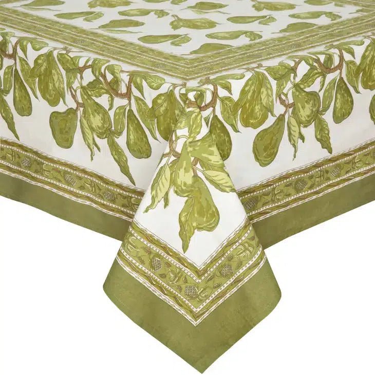 Pear Green Tablecloth - OAKSTREET SHOPPE