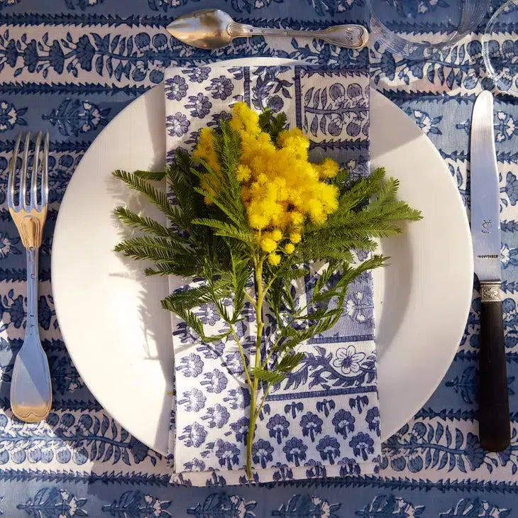 Avignon Blue Tablecloth