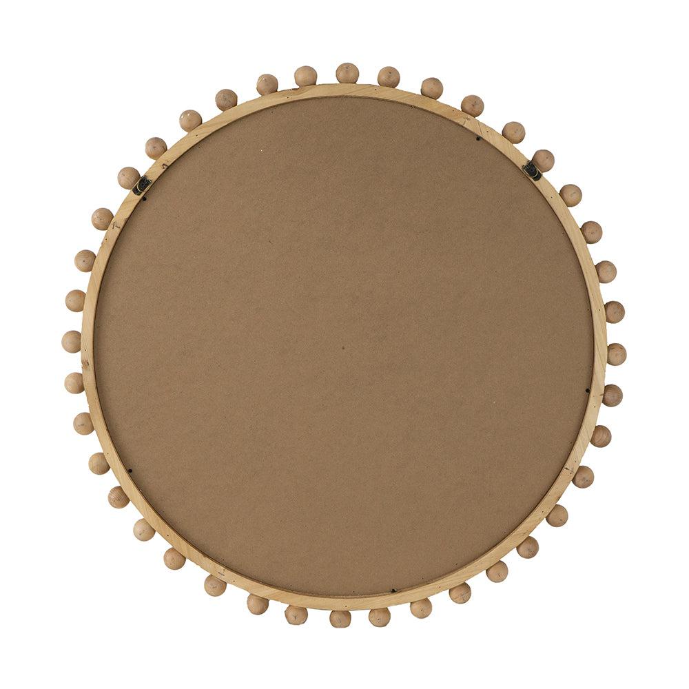 Wood Beaded Mirror
