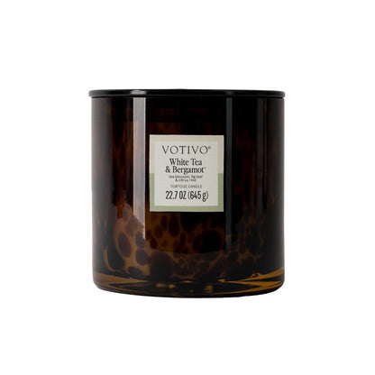 Tortoise Shell Candle, White Tea and Bergamot
