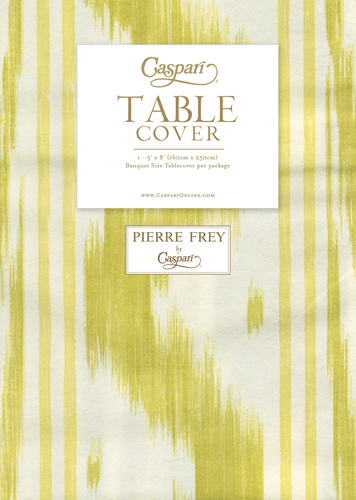 Toile De Nantes Table Cover - blue or chartreuse