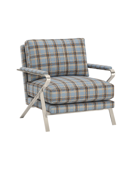 Chrome and Cozy Chair