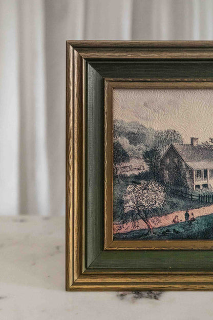 Framed Cottage House Print