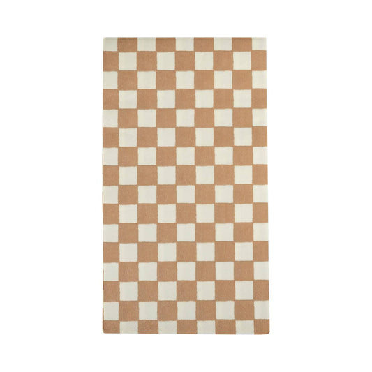 Gold Checked Dinner Napkin
