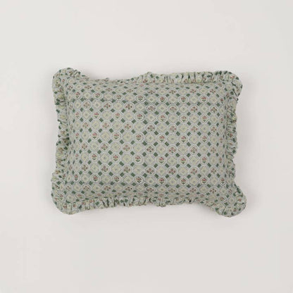 Spring Bloom Ruffled Pillow