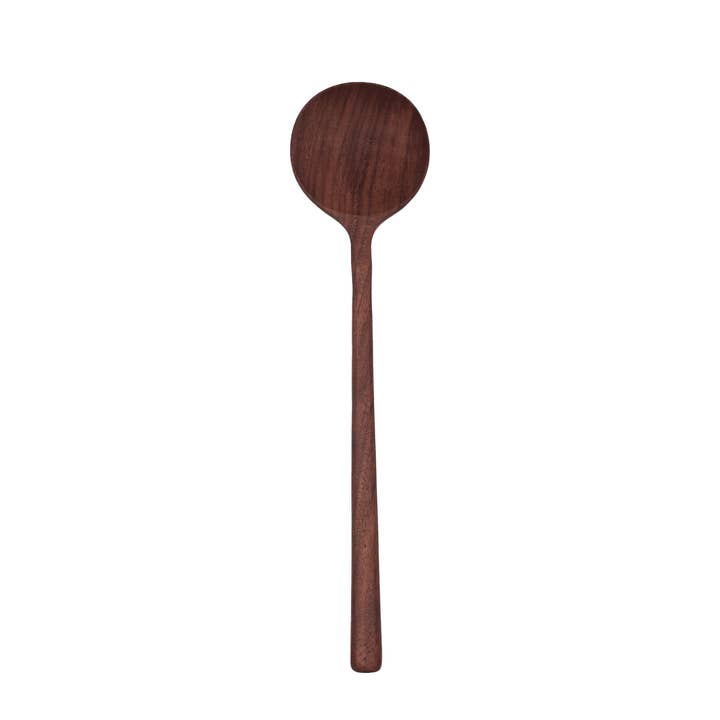 12’’ Walnut Wooden Round Spoon