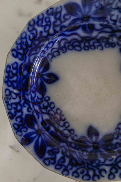 Cobalt Flower Pattern Dish