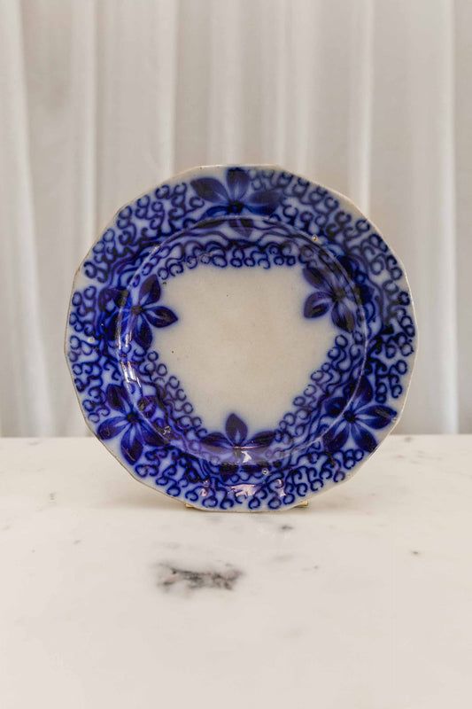 Cobalt Flower Pattern Dish