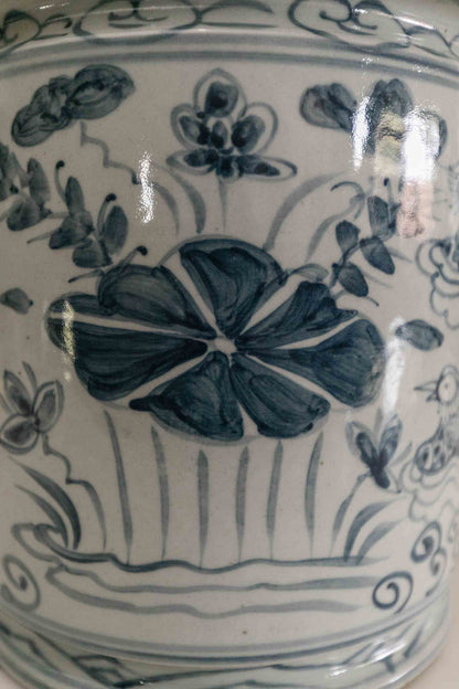 Blue and White Orchid Pot