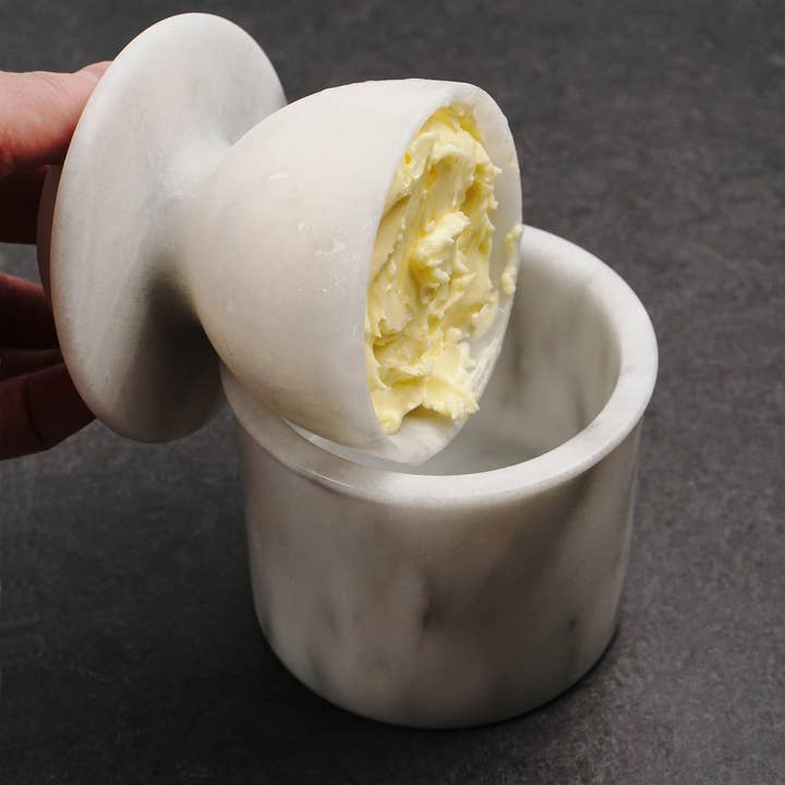 Marble Butter Pot