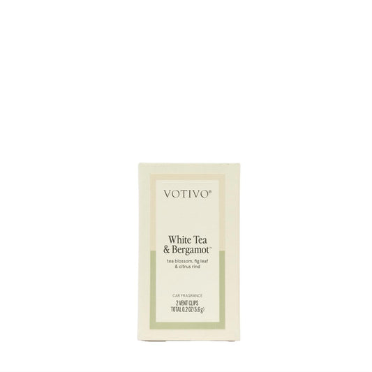 Votivo Auto Fragrance Clip, White Tea and Bergamot