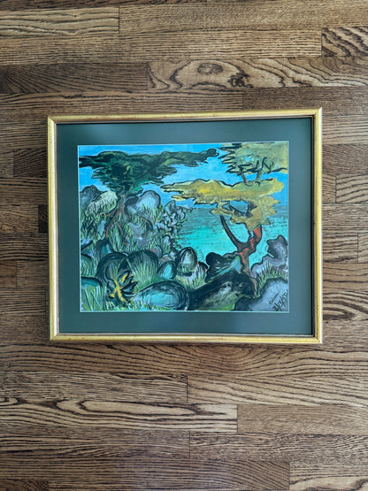 Bayou, Original Framed Painting 1959