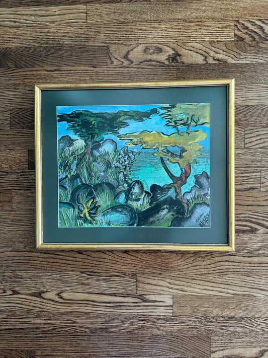 Bayou, Original Framed Painting 1959