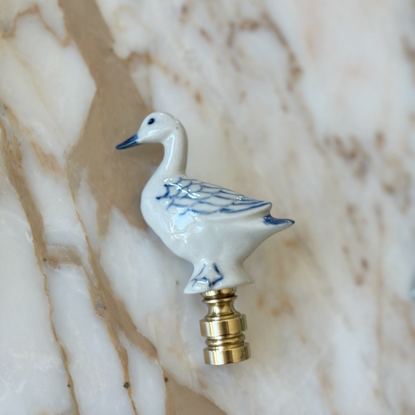 Porcelain Goose Finial