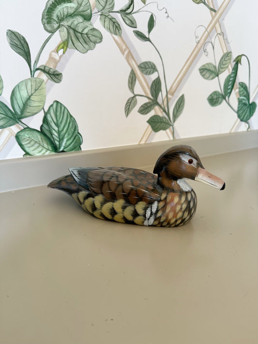 Handpainted Wooden Duck