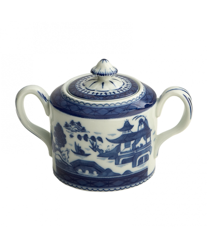 Blue Canton Serveware