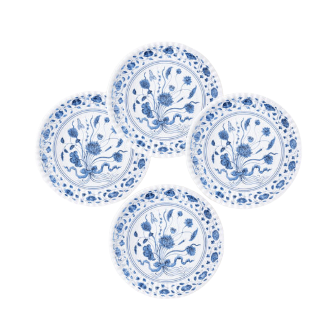 Botanical Melamine, Set of 4