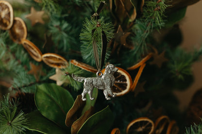 Dog Ornament, Pewter - OAKSTREET SHOPPE