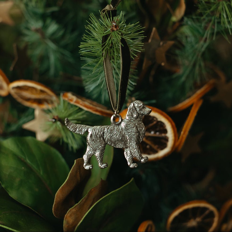 Dog Ornament, Pewter - OAKSTREET SHOPPE