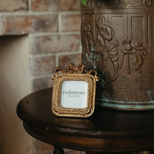 Gold Ribbon Frame - OAKSTREET SHOPPE