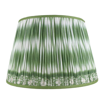 Green Ikat Shirred Lampshade