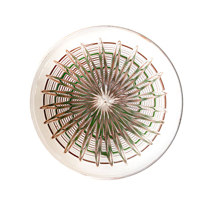 Horezu Bowl, Green Feather