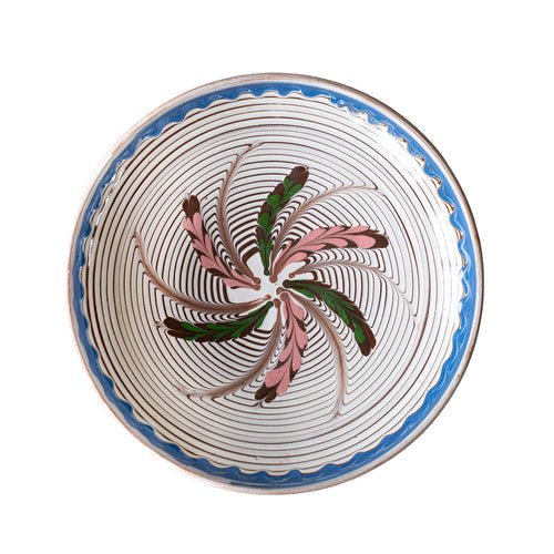 Horezu Bowl, Swirl Feather - OAKSTREET SHOPPE