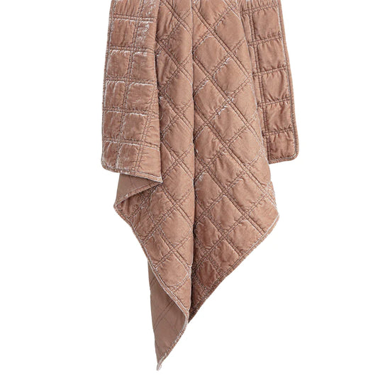 Quilted Velvet Throw