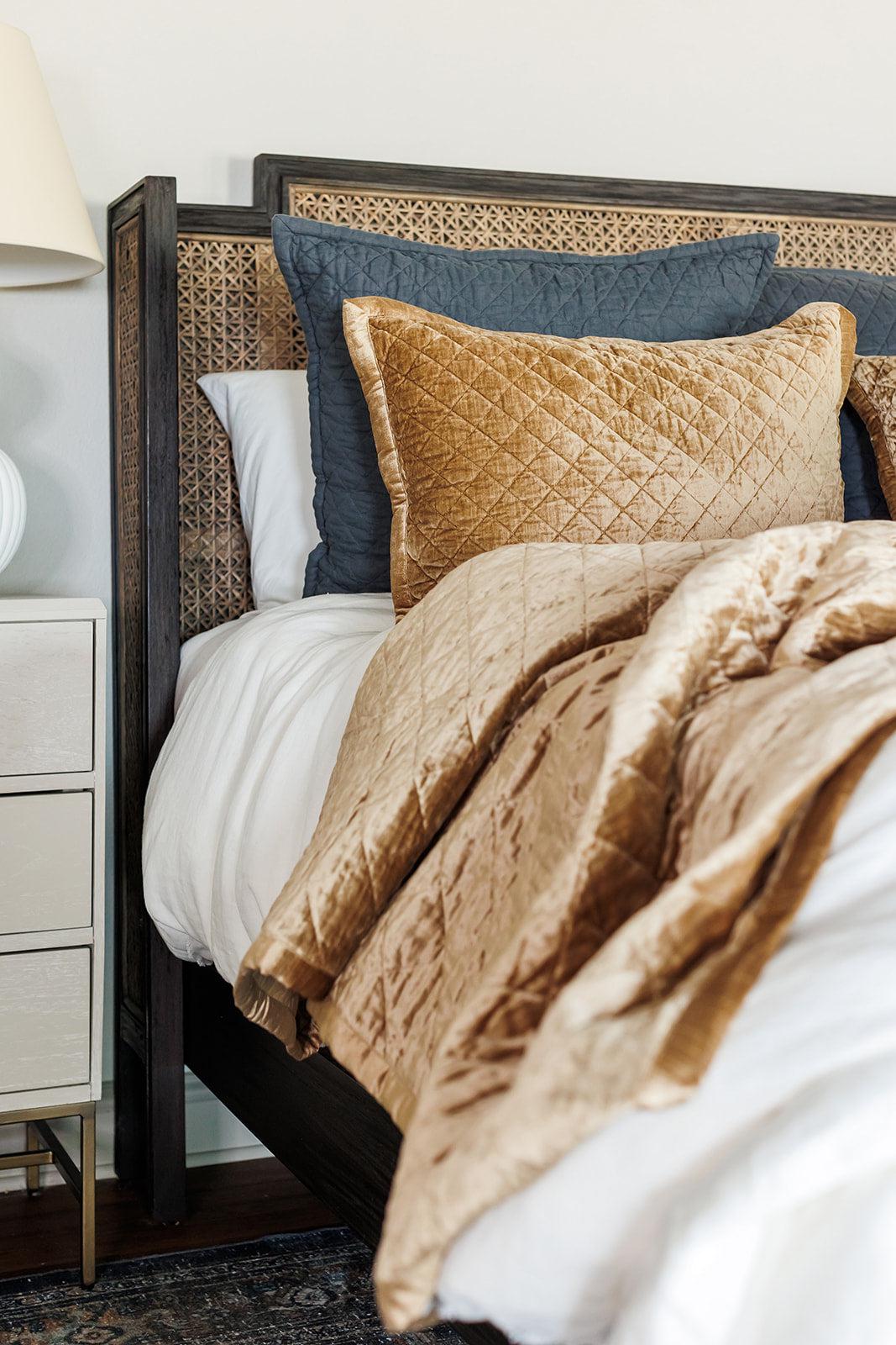 Quilted Luxe Bedding Collection, Butterscotch