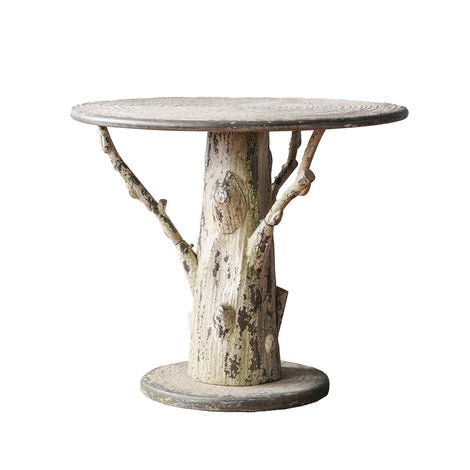 Faux Bois Cafe Table - OAKSTREET SHOPPE