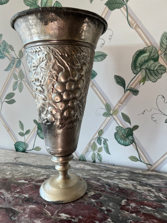 Vintage Silver Vase