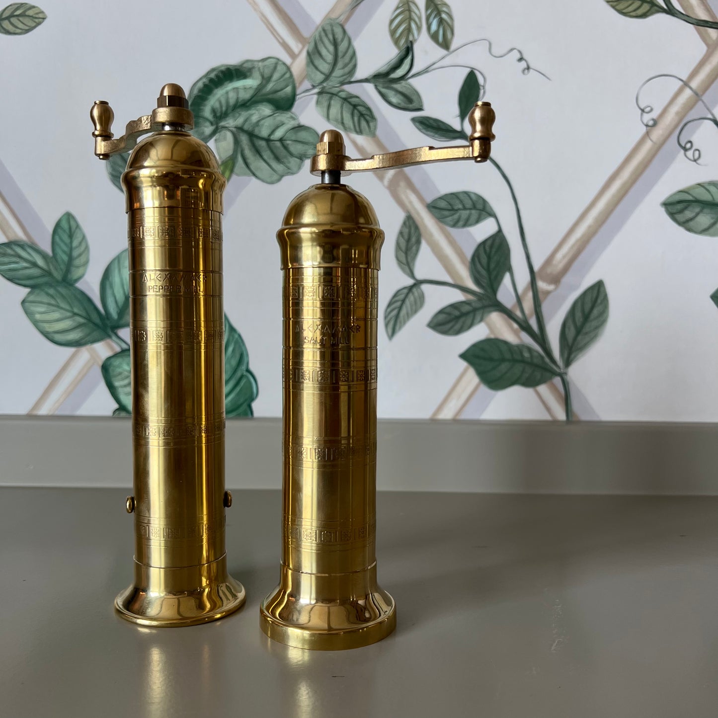 Brass Salt and Pepper Grinders