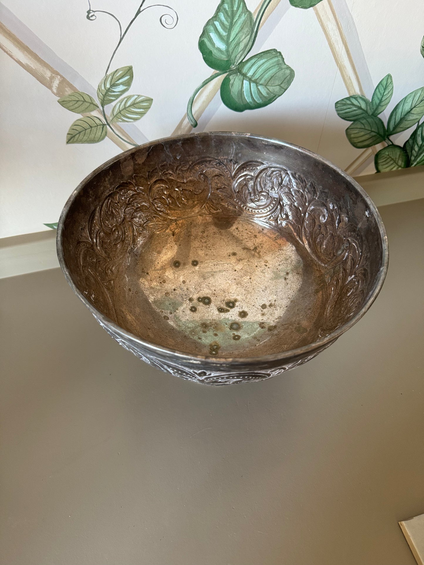 Footed Silver Bowl