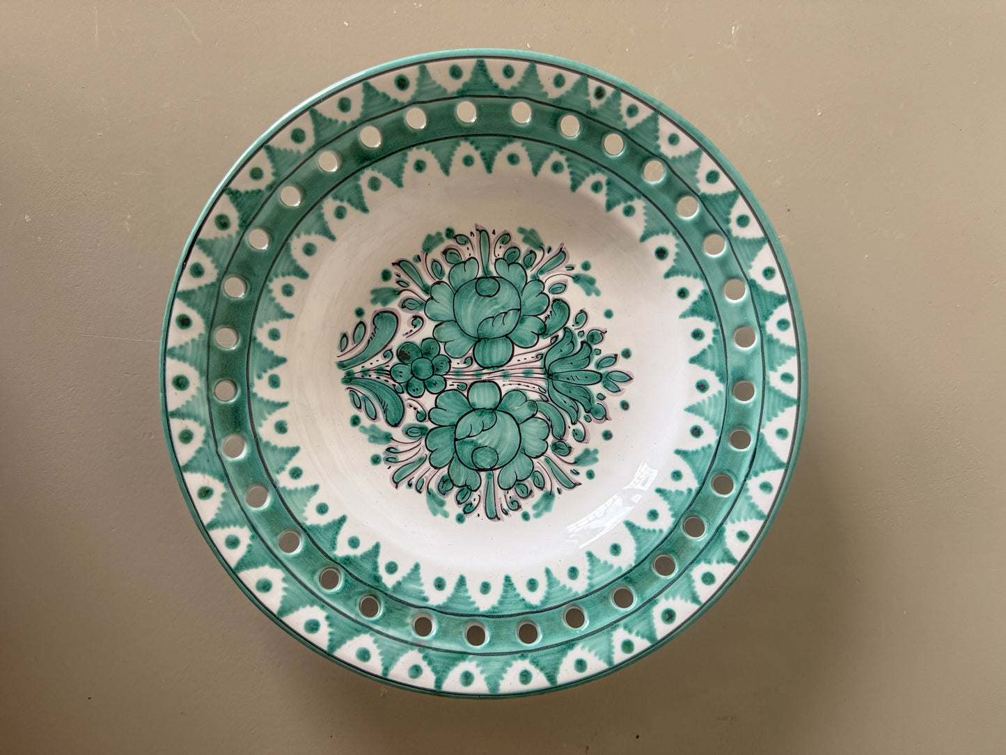 Vintage Signed Czech Plate