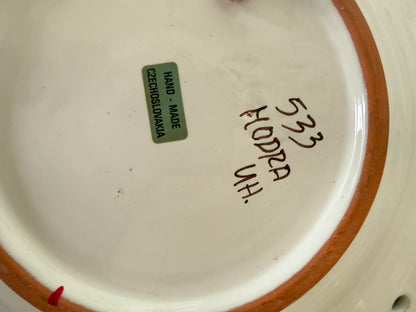 Vintage Signed Czech Plate