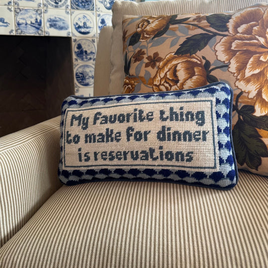 My Favorite Thing Needlepoint Pillow