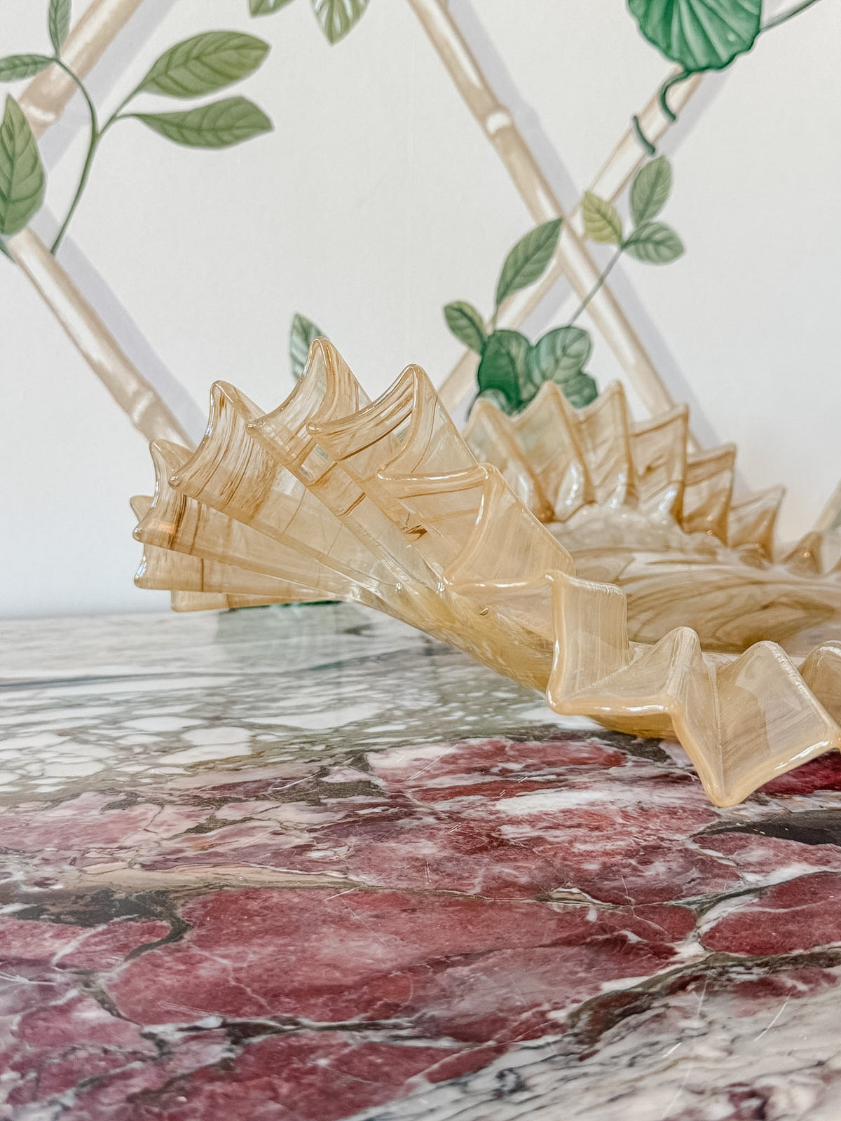 Pleated Glass Bowl