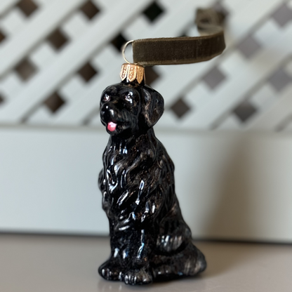 Black Dog, Hand Painted Collectible