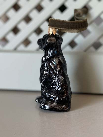 Black Dog, Hand Painted Collectible