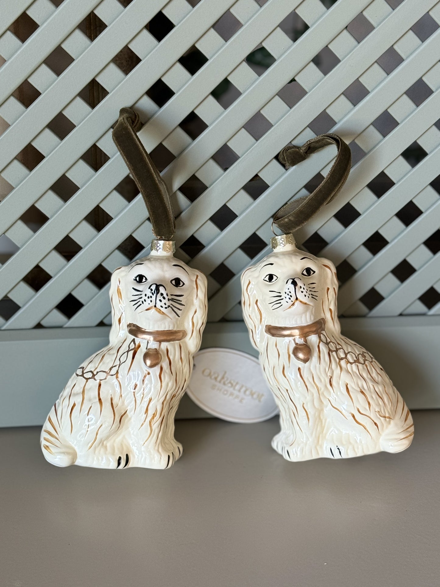 Cream Staffordshire Pair, Ornament