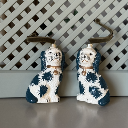 Blue Staffordshire Pair, Ornament