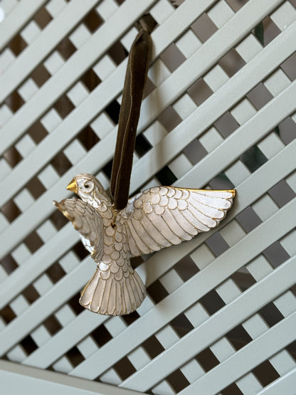 Cloisonne Dove Ornament