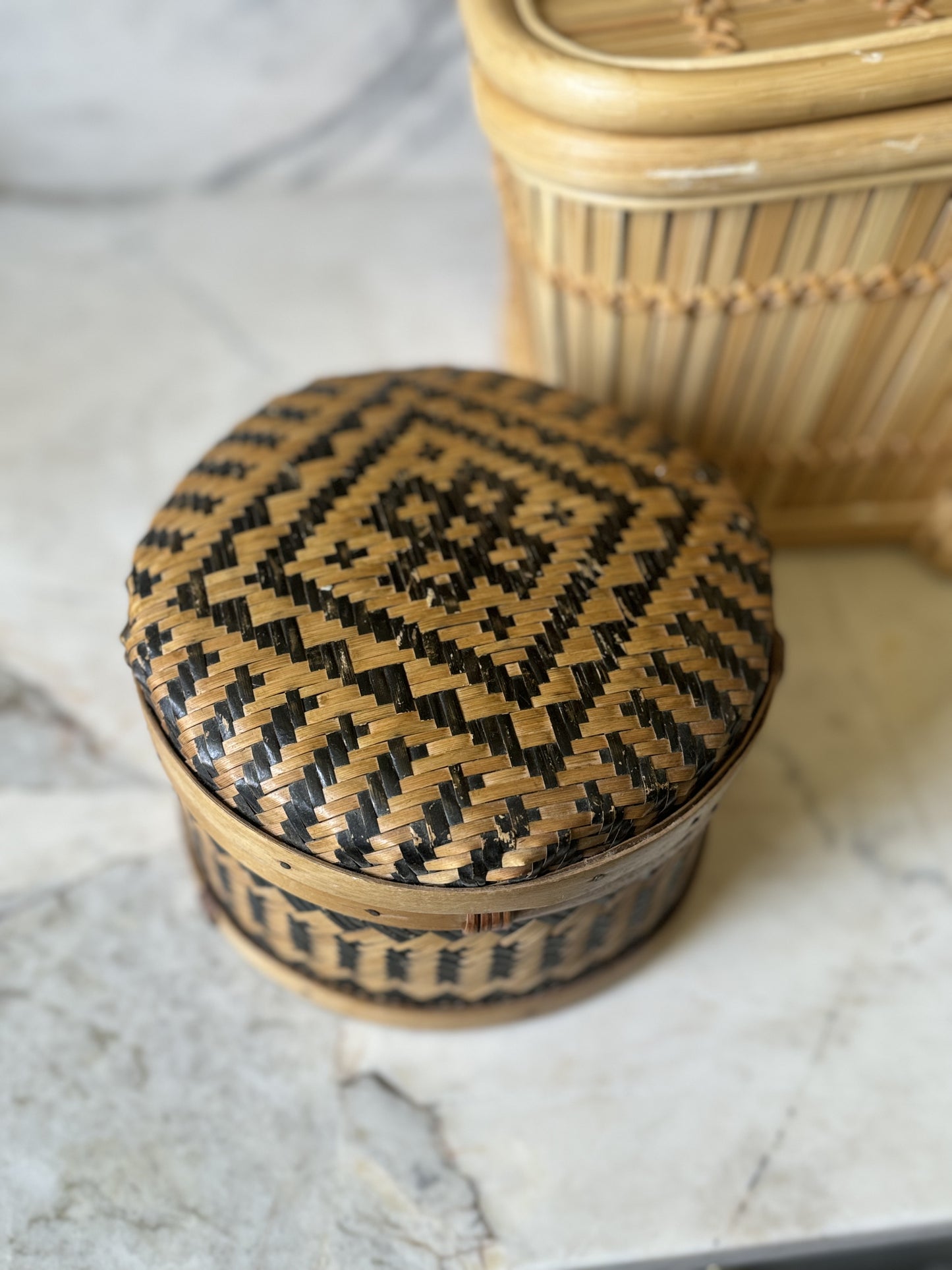 Lidded Round Basket