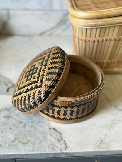 Lidded Round Basket