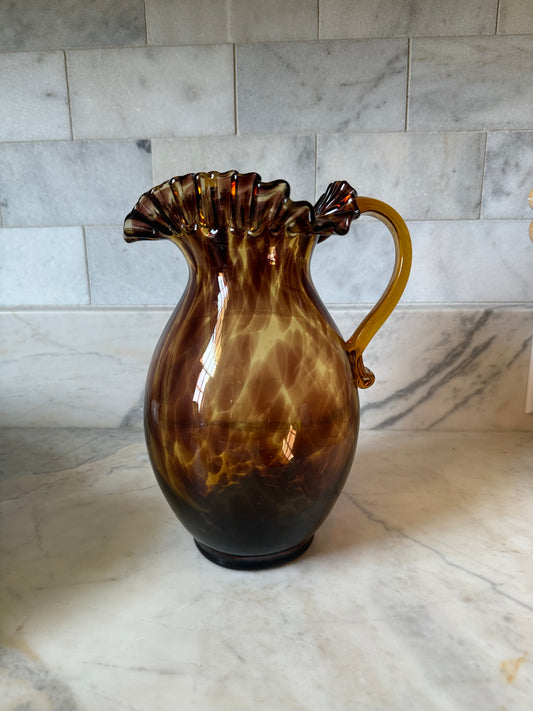 Ruffle Tortoise Shell Pitcher