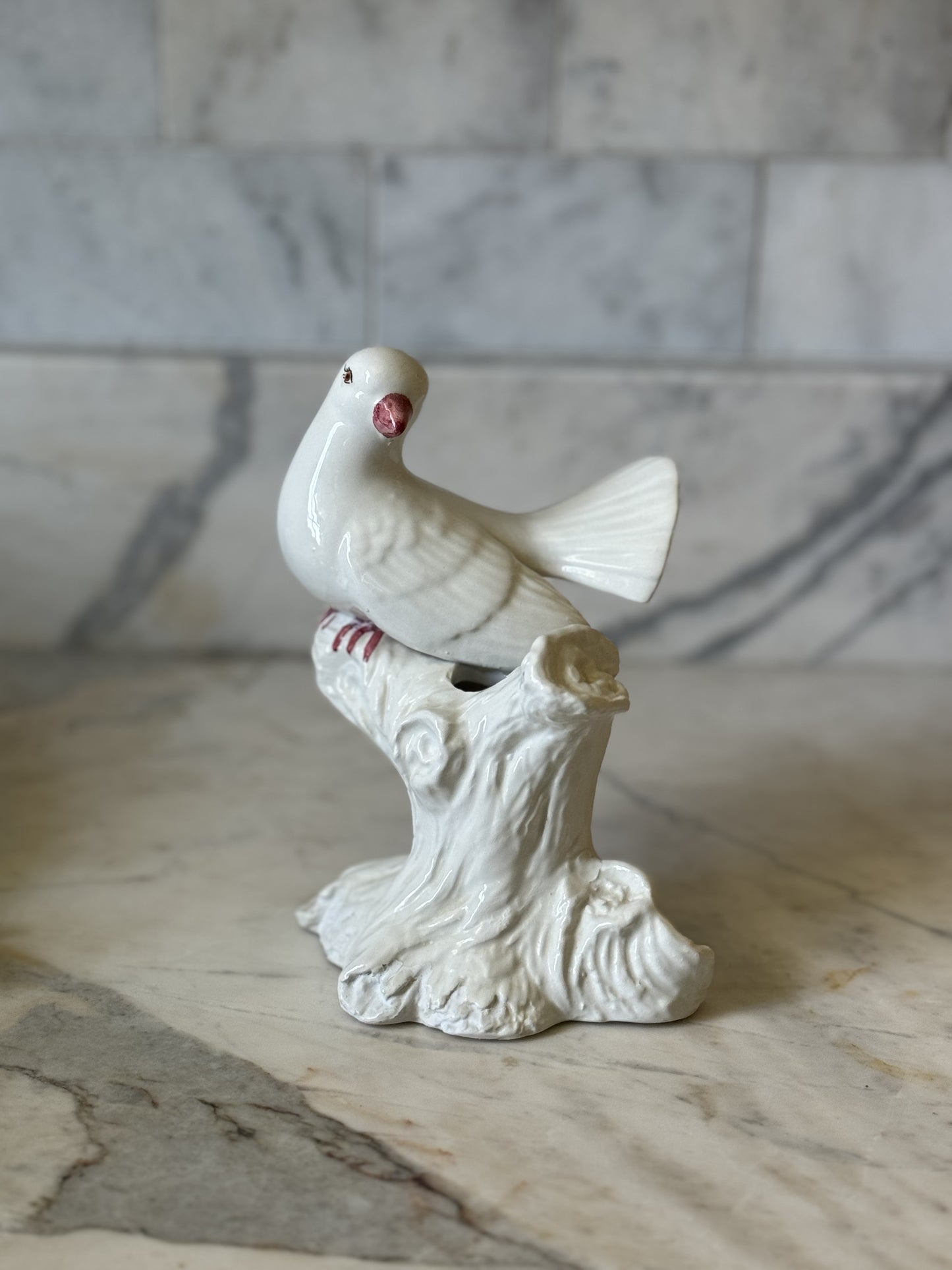 White Bird Vase