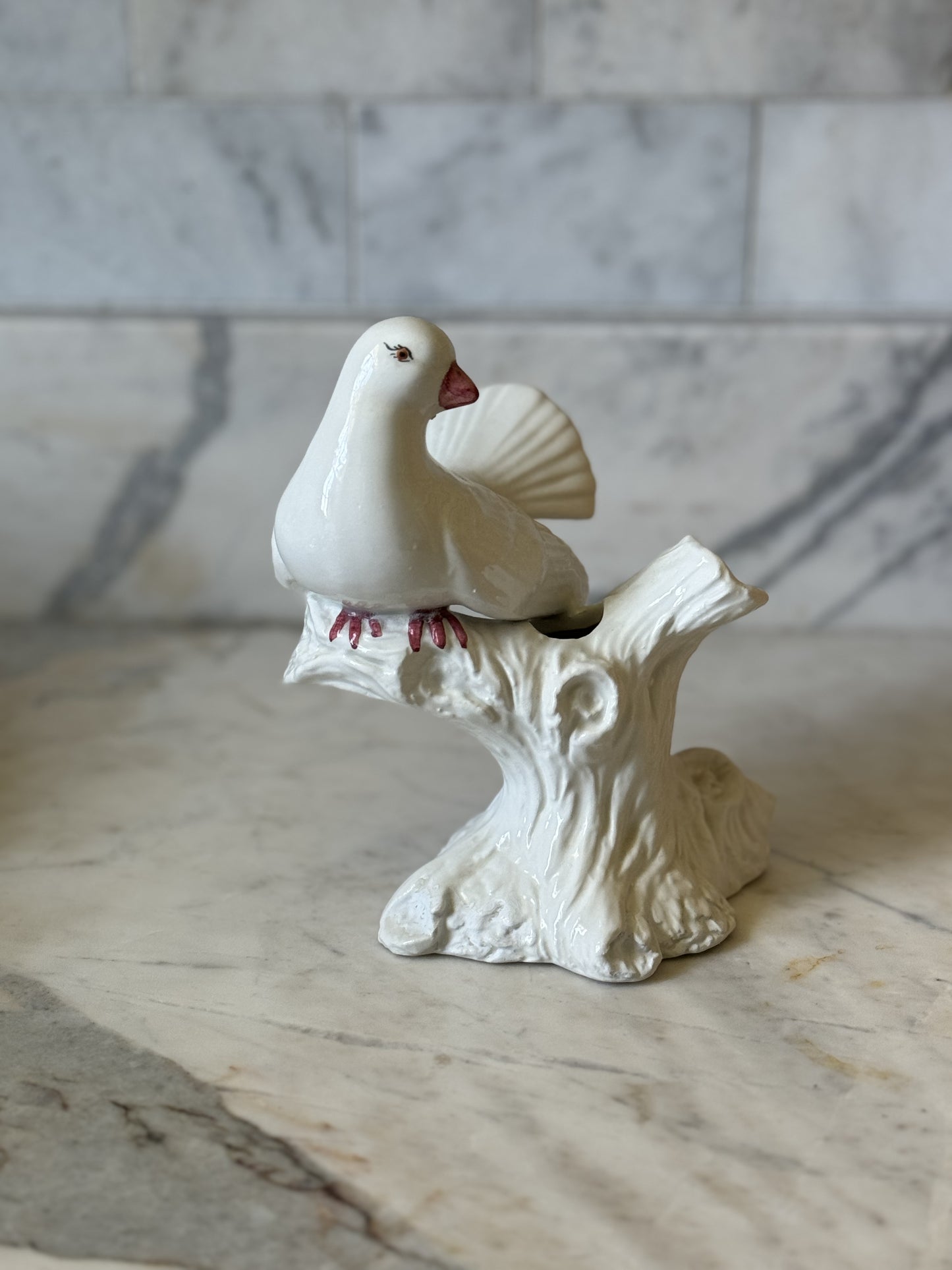 White Bird Vase