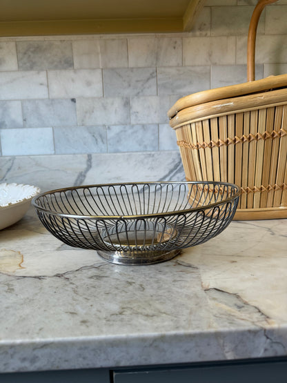 Silver Oval Basket